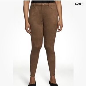 Time and Tru Women’s Faux Suede Camel Brown Jeggings Size XXL/2X/20 NEW